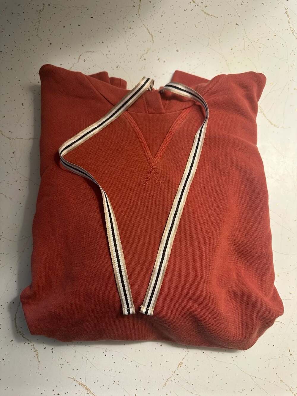 Evereve Tyra Burnt Red Hoodie Sweatshirt